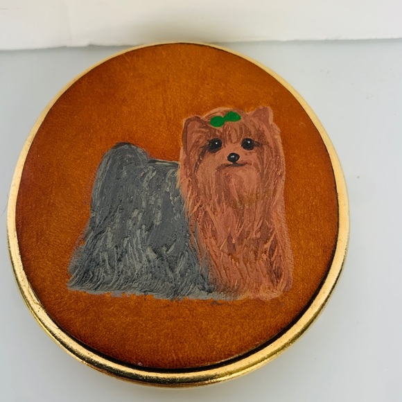 Vintage Accessories - Vintage Yorkshire Terrier Belt Buckle